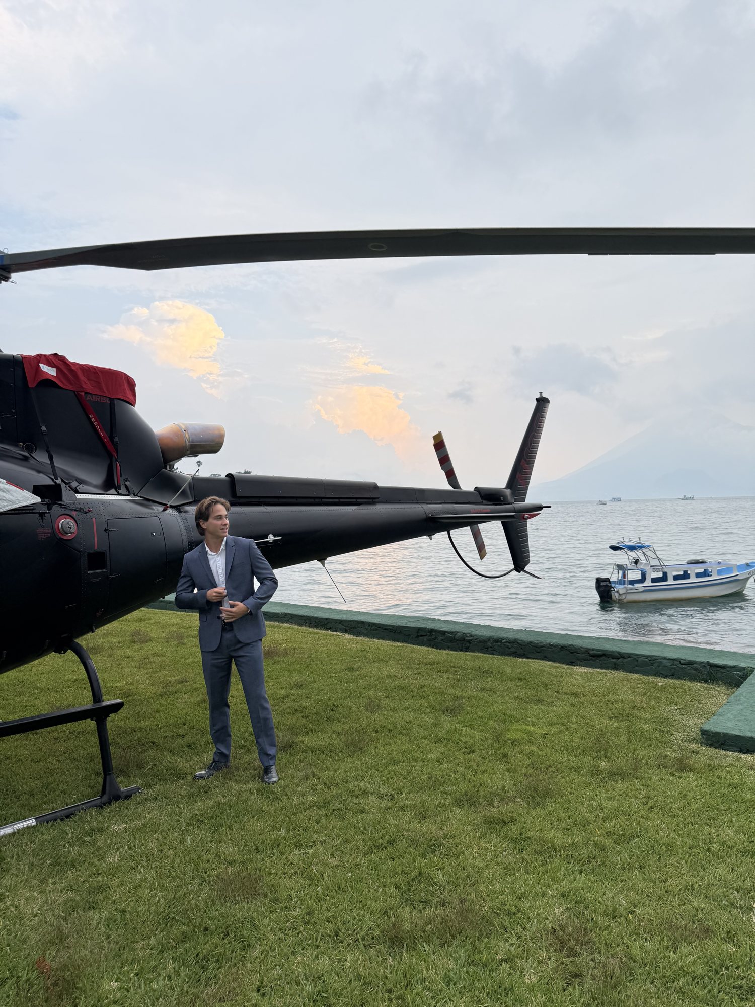dalen and a helicopter